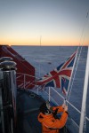 Lowering the flag