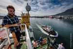 Escorted out by the pilot boat