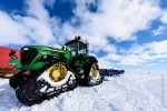 John Deere tractor with sledges