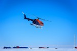 Helicopter over Halley VI