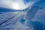 Exploring the wind scoop and blue ice