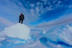 Exploring the wind scoop and blue ice