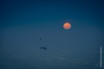 Moon rising over the Nansen Sledge