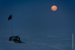 Moon rising over the Nansen Sledge