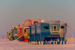 Halley modules in the low sunlight