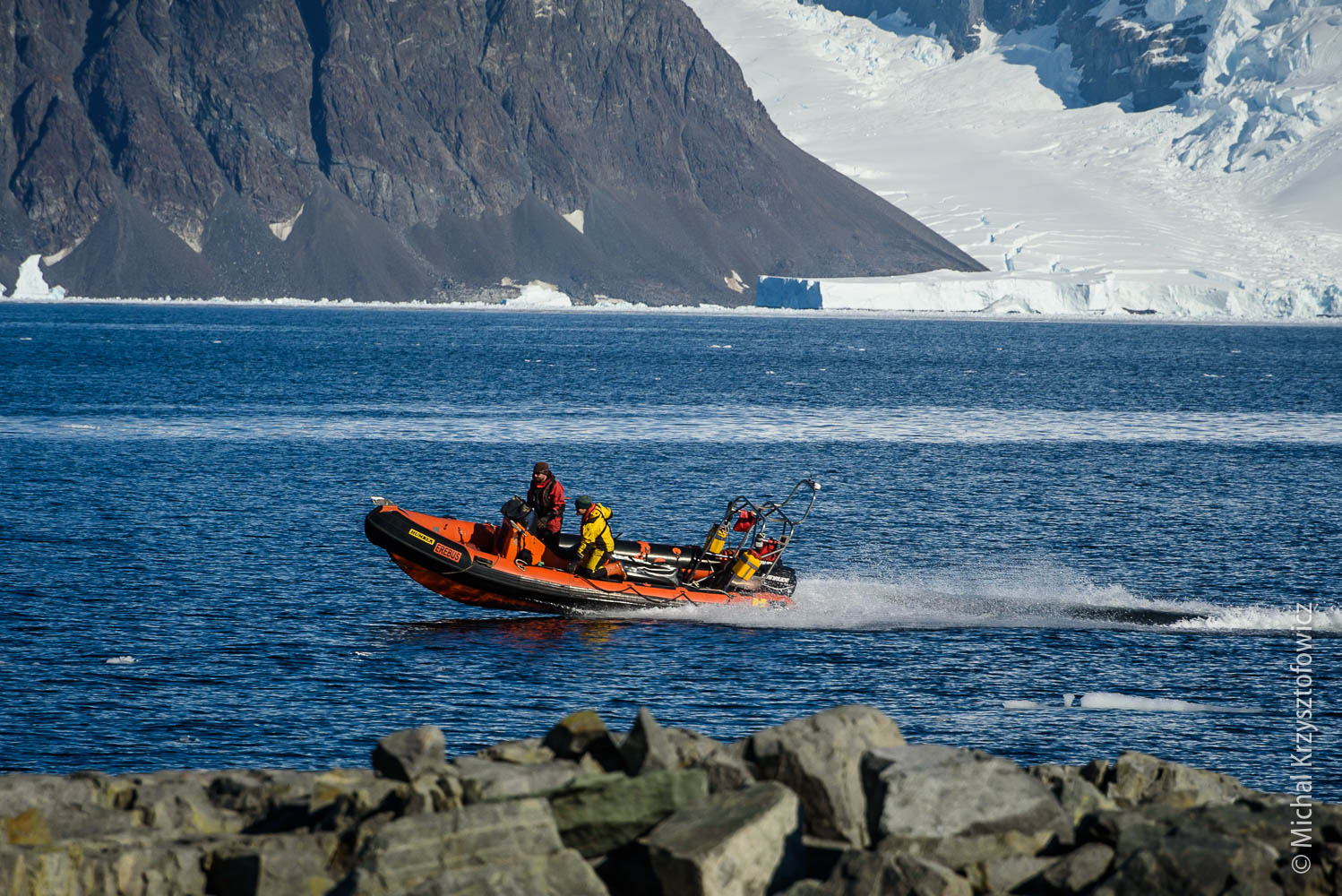 Boat returning to base after SAR duty